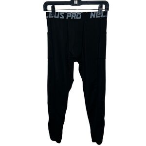 Neleus Pro Men’s Black Fitness Tights Size Large